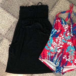 Black Terry Cloth Beach Cover-Up